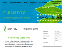 Tablet Screenshot of cleanpov.com